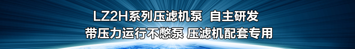 LZ2H板框压滤机泵系自主研发,无泄漏不憋泵